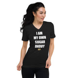 SWS - Women's "I Am My Own Sugar Daddy" Short Sleeve V-Neck